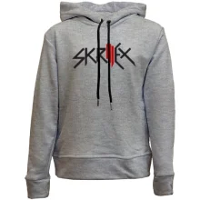 Детское худи без начеса с логотипом "Skrillex"