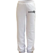 Детские трикотажные штаны с надписью "Шансон"