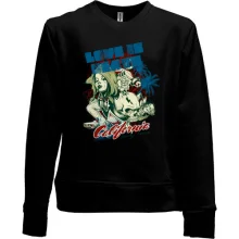Детский свитшот без начеса Love is beach California