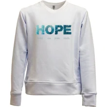 Детский свитшот без начеса hold on, pain ends (HOPE)