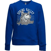 Детский свитшот без начеса spring valley huskies