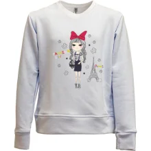 Детский свитшот без начеса fashion girl pires