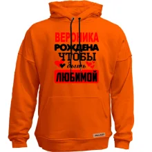 Худи без начеса с надписью 