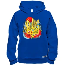 Худі BASE з гербом України (маки та калина)