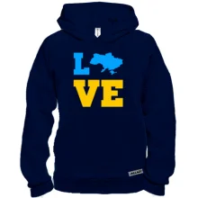 Худи BASE LOVE с мапой Украины