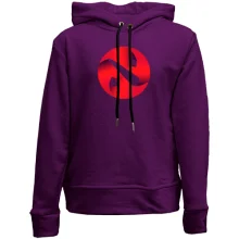 Детское худи без начеса с объемным логотипом Dota 2