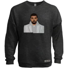 Свитшот без начеса с Drake в пальто
