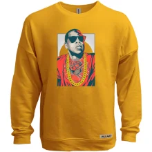 Свитшот без начеса с Jay Z и цветком