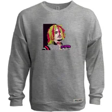 Свитшот без начеса с задумчивым Lil Pump