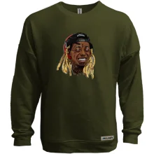 Свитшот без начеса с улыбающимся Lil Wayne
