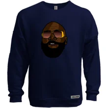 Свитшот без начеса с улыбающимся Rick Ross