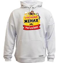 Худи без начеса с надписью 