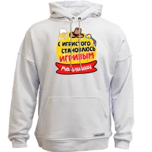 Худі без начосу з написом 