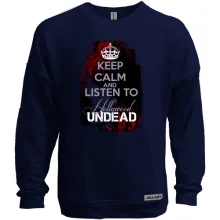 Свитшот без начеса Keep calm and listen Hollywood Undead