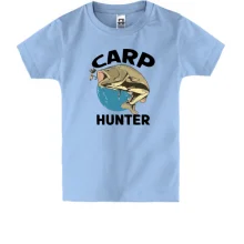 Детская футболка с карпом и приманкой «Carp Hunter»