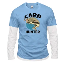 Комбинированный лонгслив с карпом и приманкой «Carp Hunter»