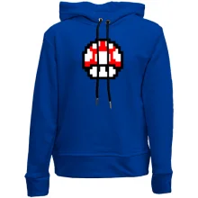Детское худи без начеса с грибом из игры "Mario"