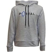 Детское худи без начеса с логотипом игры Portal