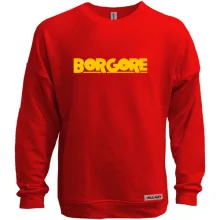 Свитшот без начеса с логотипом "Borgore"