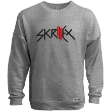 Свитшот без начеса с логотипом "Skrillex"
