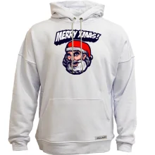 Худи без начеса Merry Xmas с Санта-Клаусом