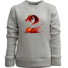 Детский свитшот без начеса Guild Wars 2 logo