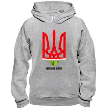 Худи BASE с тризубом-арбузом 