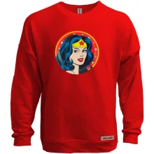 Свитшот без начеса с Wonder Woman (арт)