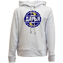 Детское худи без начеса с именем Дарья в круге