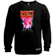 Світшот без начосу Don't Panic з аніме-персонажем