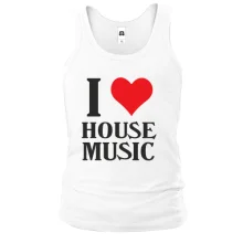 Майка I love house music