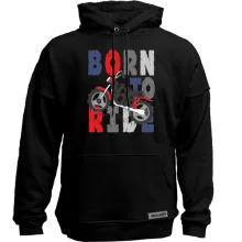 Худи без начеса Born to Ride Мотоцикл