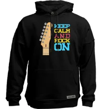 Худи без начеса Keep Calm and Rock On
