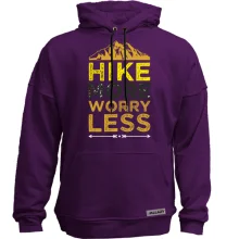 Худи без начеса Hike more worry less