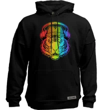 Худи без начеса Rainbow Tiger
