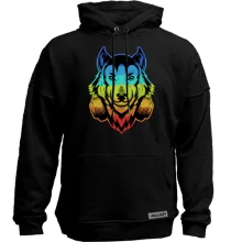 Худи без начеса Rainbow Wolf
