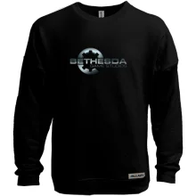 Світшот без начосу з логотипом Bethesda