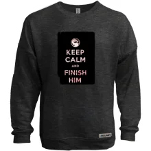 Світшот без начосу з написом "Keep calm and finish him" Mortal Kombat