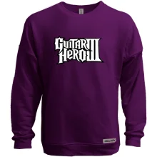 Свитшот без начеса с логотипом Guitar Hero 3