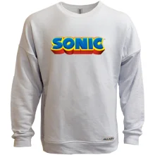 Свитшот без начеса с логотипом игры SONIC