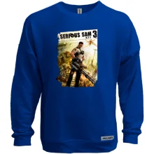 Свитшот без начеса с постером игры Serious Sam 3