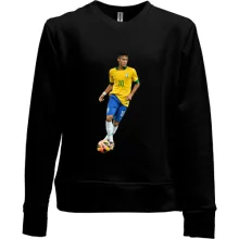 Детский свитшот без начеса с Neymar Brazil
