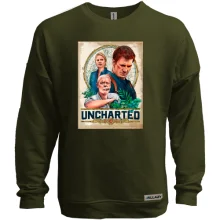 Свитшот без начеса с обложкой игры Uncharted