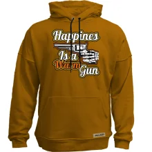Худи без начеса Happiness is a warm gun