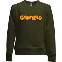 Детский свитшот без начеса с надписью "Garfield"