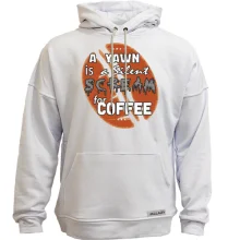 Худи без начеса Scream coffee