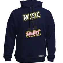 Худи без начеса Music is my heart