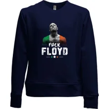 Детский свитшот без начеса с Конором Мак Грегором "Fuck Floyd"