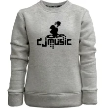 Детский свитшот без начеса DJ Music