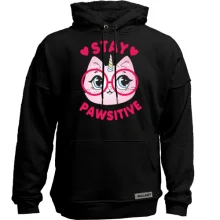 Худи без начеса Stay Pawsitive